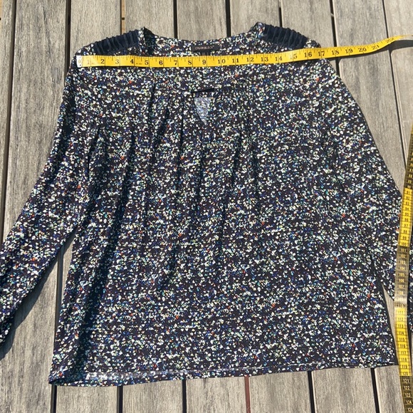 Colorblock Long sleeve blouse size 10  like new condition - Picture 3 of 11